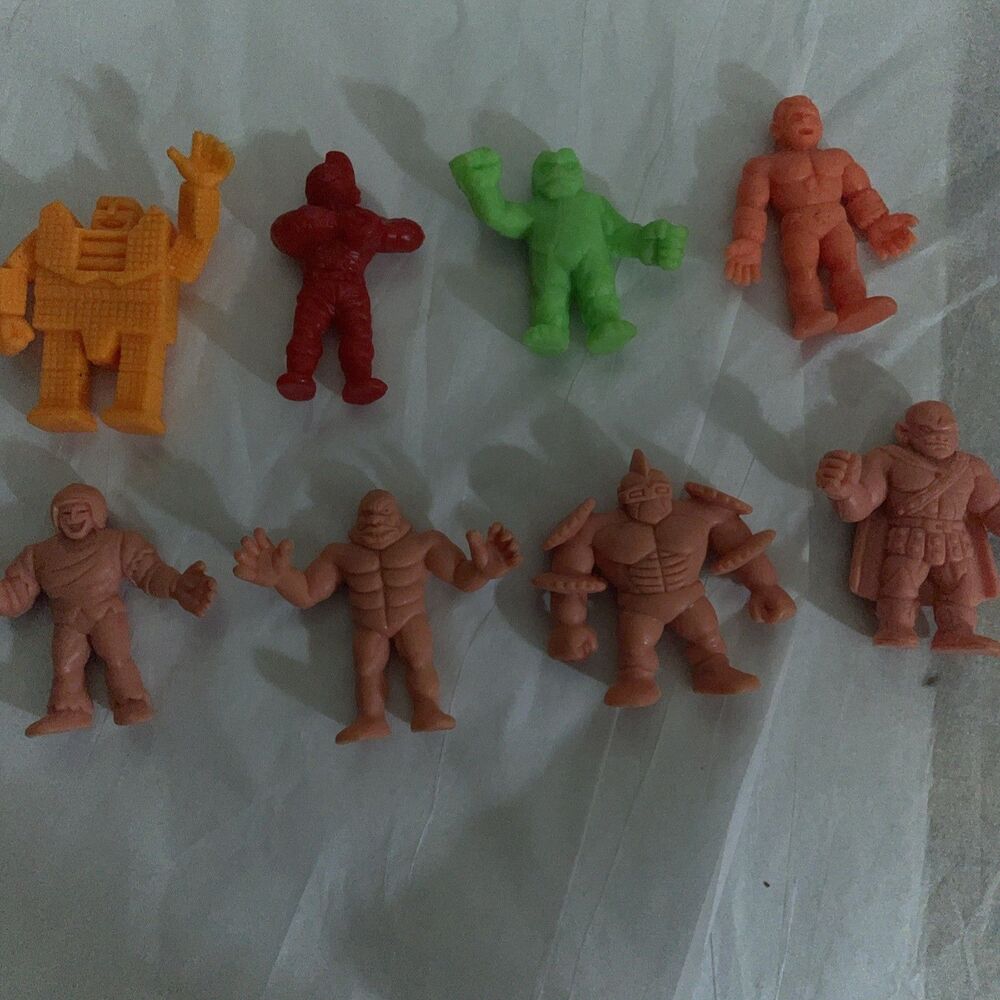 Vintage 1980s Mattel M.U.S.C.L.E. Men Muscle Figures Lot Pink + Colors